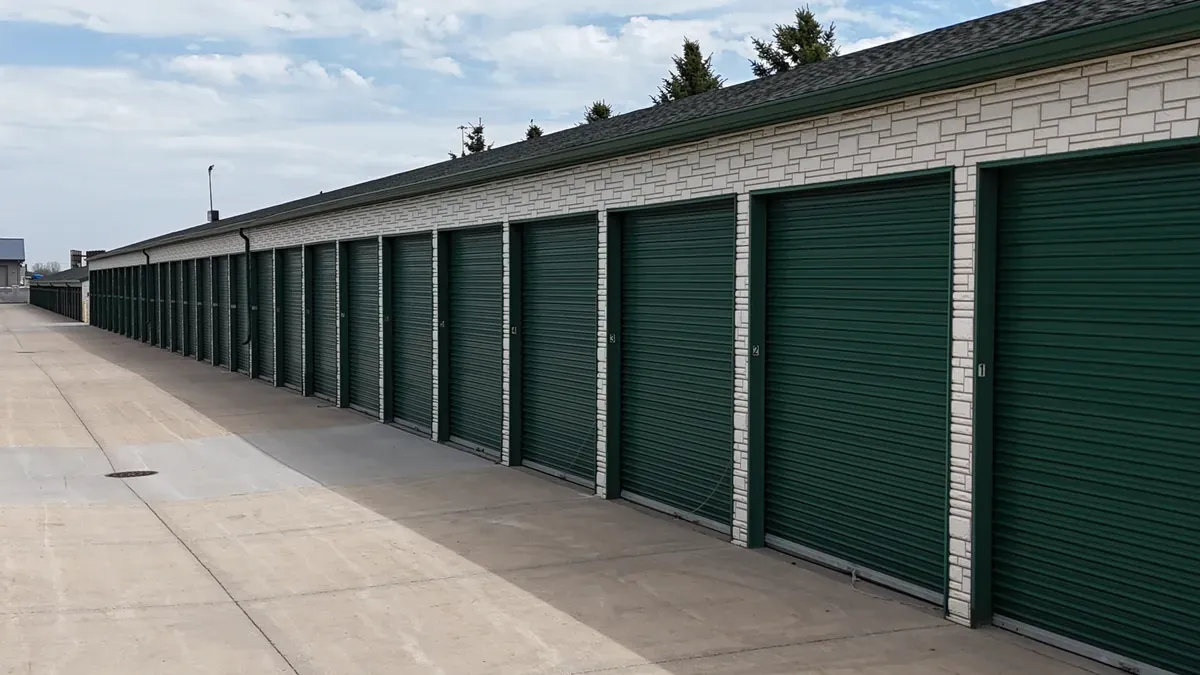 Storage units with roll up doors